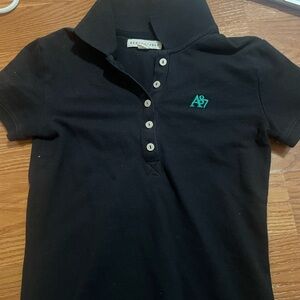 Aeropostale Black Polo Sporty Cotton Blend